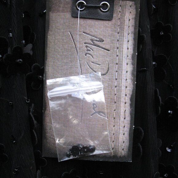 Mac Duggal Embellished Illusion Fit & Flare Dress 67007 Black - Picture 14 of 16